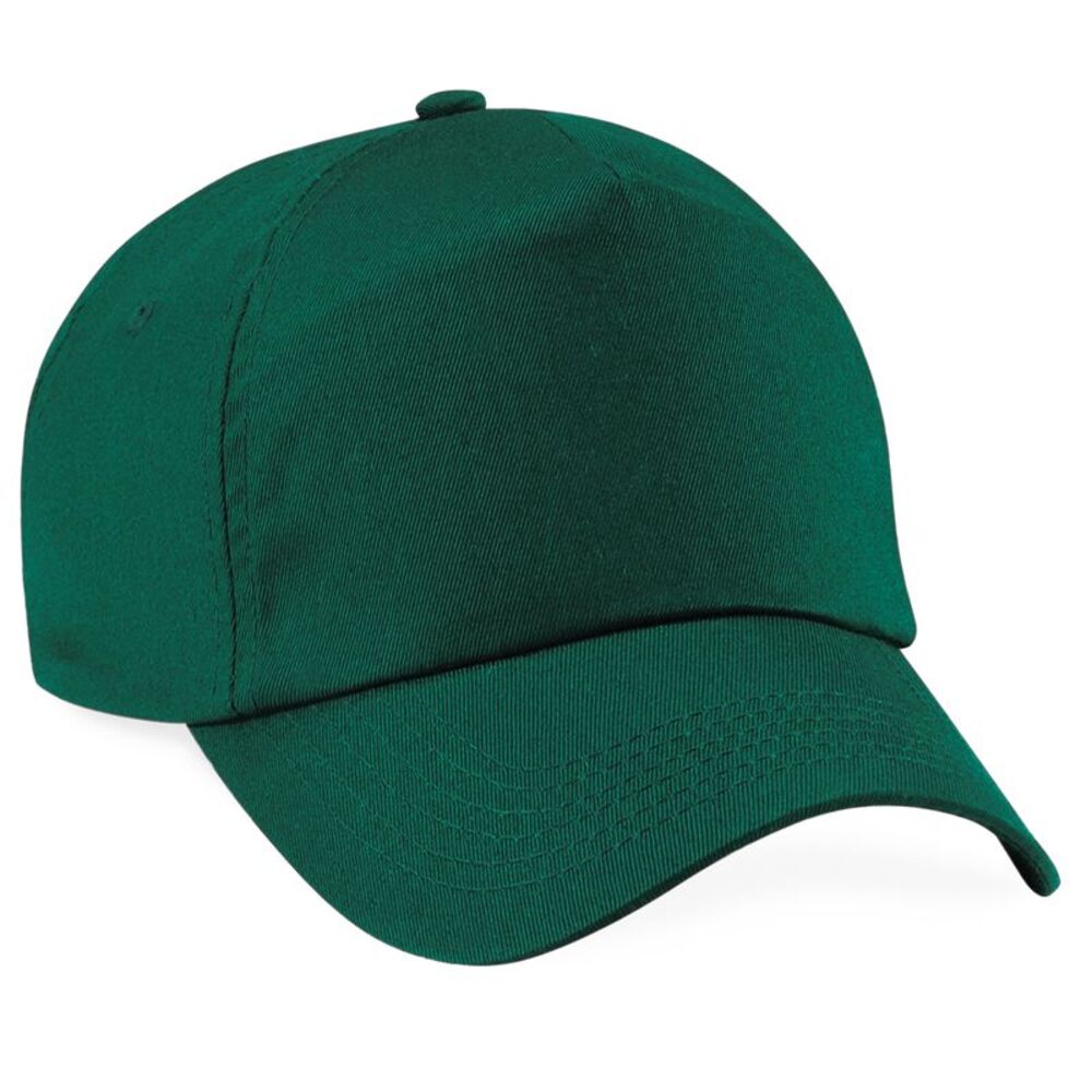 Beechfield Unisex Plain Original 5 Panel Baseball Cap / Bottle Green